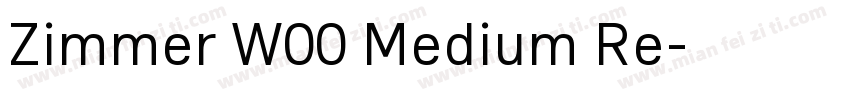 Zimmer W00 Medium Re字体转换